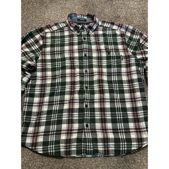 Woolrich Flannel Shirt Mens XL Plaid Trout Run Outdoor Long Sleeve Button Up - Picture 2 of 9